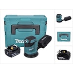 Makita - dbo 180 M1J Ponceuse excentrique sans fil 18 v 125 mm + 1x batterie 4,0 Ah + Makpac - sans chargeur