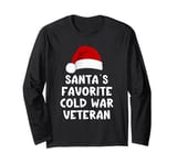 Christmas Santa's Favorite Cold War Veteran Funny Pajama Long Sleeve T-Shirt