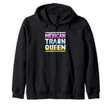 Womens Mexican Train Queen Dominoes Queen Zip Hoodie