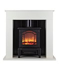 Warmlite Ealing Compact Electric Stove Fire Suite