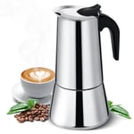 12Cups Coffee Maker Moka Stainless Stove Percolator Pot Latte Top Espresso 600ml