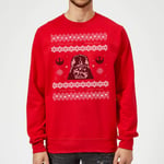 Star Wars Darth Vader Christmas Knit Red Christmas Jumper - S