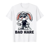 Bad Hare - Funny Bad Hair Day Pun Punk Rabbit Sarcasm Slogan T-Shirt