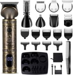 Beard Trimmer Kit Professional Hair Clipper Trimmer Zero Gapped T-Blade Trimmer