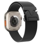 Milanese armbånd til Apple klokke 42/44/45/46/49 mm - Svart