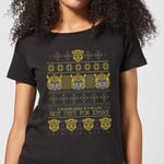 Bumblebee Classic Ugly Knit Women's Christmas T-Shirt - Black - XS