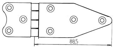 LUCKGÅNGJÄRN 126X40 RF