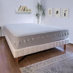 Bleu Câlin Rénove Matelas Élastique, Protège-Matelas Extensible, Housse Intégrale avec Fermeture à Glissière, Alèse 2 Personnes, 160x200 cm