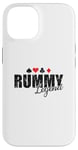 Coque pour iPhone 14 Rummy Legend Hobby Jeu de cartes Romme