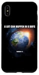 Coque pour iPhone XS Max A lot can happen in 6 days : Genesis 1-2 Creation Bible Verse