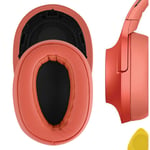 Geekria Replacement Ear Pads for Sony MDR-100ABN Headphones (Twilight Red)