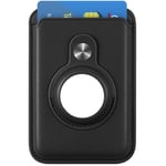 MagSafe Card Wallet with Built-in AirTag Pocket - Black, fit 2-3 cards, Compatible for iPhone 15/14/13/12 Series