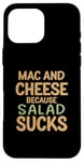 Coque pour iPhone 16 Pro Max Amateur de pâtes drôle Mac and Cheese