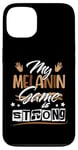 Coque pour iPhone 13 Melanin Game Black Queen Afro Women Black History Month Girl