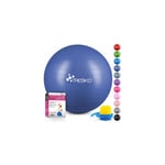 TRESKO® Ballon de Gymnastique Anti-éclatement Boule d'assise Balle de Yoga Balles d'exercices Fitness 300 kg avec Pompe à ai (Indigo Blue, 55 cm)
