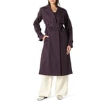 The Drop Convertible Trench Coat by @Takkunda, Prune Parfaite, 4XL Grande Taille