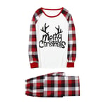 Janly Clearance Sale Family Match, Christmas Women Plaid Deer Print Long Sleeve Tops+Pants Family Pjs Matching Set, for Christmas (Red-XS)