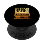 Citation inspirante « Could Be A Train Station Kinda Day » PopSockets PopGrip Adhésif