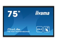 Iiyama Prolite Te7514mis-B2ag - 75" Diagonal Klass Led-Bakgrundsbelyst Lcd-Skärm - Interaktiv Digital Skyltning - Med Beröringsskärm (Multi Touch) / 8-Mikrofonarray / Valbar Slot-In Pc-Funktionalitet - 4K Uhd (2160P) 3840 X 2160 - Mattsvart