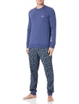 Emporio Armani Ensemble de Pyjama pour Homme, Imprimé Camou/Indigo, M (Lot de 2)