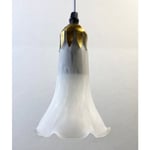 Söt vit fönsterlampa i klockat glas 14 x 8 cm  2 Pack