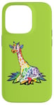 Coque pour iPhone 14 Pro Rainbow Girafe Gay Pride