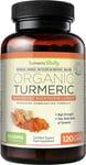 Organic Turmeric Curcumin Capsules 1420Mg High Strength Serving with Black Peppe