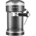 Espressomaskin - KitchenAid - Artisan - Tenngrå - 15 bar - Malet kaffe