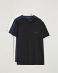 Paul Smith 3-Pack Crew Neck T-Shirt Black/Navy/White