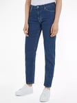 Calvin Klein Mid Rise Slim Fit Organic Cotton Blend Jeans, Blue