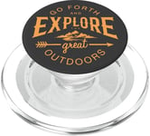 Go Forth And Explore The Great Outdoors PopSockets PopGrip pour MagSafe