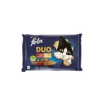 Felix fantastic duo selección de sabores carne, para gatos 4 x 85 gr