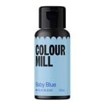 Colour Mill Aqua Blend Food Colouring Liquid Baby Blue - Edible Food Paint for Royal Icing, Macarons, Meringue, Fondant, Jellies, Beverages and More - 20 ml