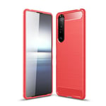 Sony Xperia 1 Iii      Carbon Fibre Case    [Red]