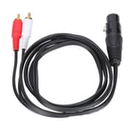 JORINDO XLR-hona till dubbla RCA-kabel Y-splitter patchkabel XLR till RCA-mikrofonanslutningskabel