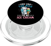 Funny Italian Food Milk Gelato Ice Cream PopSockets PopGrip for MagSafe