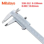 Mitutoyo-Pied à coulisse de précision,0,02mm,6 "",0-150mm,530-312,118,119,Outils de mesure,Outils de lecture précis industriels - Type 150mm 530-312