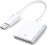 Apple Usb C Vers Carte Sd Lecteur De Caméra Pour Iphone 15/15 Plus/15 Pro/15 Pro Max, Macbook Pro M1 Air, Ipad Pro/Air, Imac, Surface, Galaxy S24 (Blanc-1)