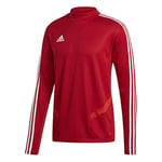 Adidas Men's TIRO19 TR TOP Sweatshirt, Power red/White, XS