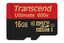 Transcend Ultimate - flash-minneskort - 16 GB - microSDHC UHS-I