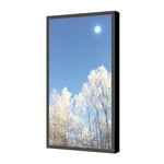 Hi-ND Wall Casing, QM55R, LG55SE3D/SM5KD/SE3KD,  Philips 55BDL4050D, Portrait Black RAL 9005-str