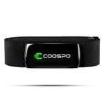 COOSPO Cardiofrequencemetre H9Z Rechargeable, Bluetooth 5.0 Ant+ Fitness Tracker HRM Capteur Fréquence Cardiaque, Étanche IP67 Ceinture Cardio Compatible avec Wahoo, Zwift, Strava, Elite HRV