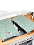 Set Of 2 Universal Hob Stove Covers Chopping Board Worktop Protectors by Chums