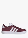 adidas VL Court 3.0 Lace Up Trainers, Shadow Red