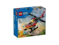 Lego City 60411 Helicoptere de secours des pompiers - Avion de secours - Rouge