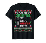 Plan for Christmas Eat Sleep Marimba Repeat - Ugly Christmas T-Shirt