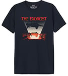 The Exorcist Men's Uxexormts001 T-Shirt, Navy Blue, XS