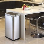 EKO Soptunna Phantom med sensor 2x20 L matt silver