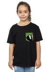 Marvin The Martian Face Faux Pocket Cotton T-Shirt