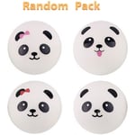 4 st Squishy Panda Buns Pack Med Telefonsnören, Långsamt Stigande Squishies Panda Mjuk Och Doftande Squeeze Panda Boll Stressavlastning För Vuxna Barn Present Ba